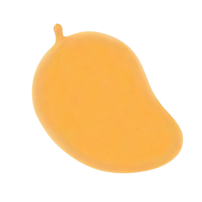 Yellow pear-shaped candle on a white background